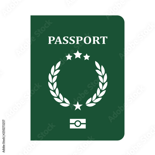 Passport vector icon