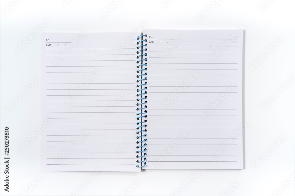 yellow notebook on white background with clipping path - Image yellow notebook on white background with clipping path - Image
