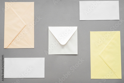 Assorted envelopes and blan...