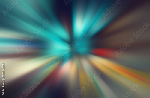 Abstract radial zoom motion design gradient blur