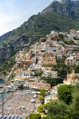 General view of Positano Town in Naples, Italy © EvrenKalinbacak