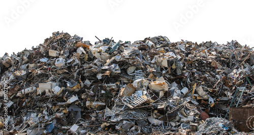 Metal scrap pile