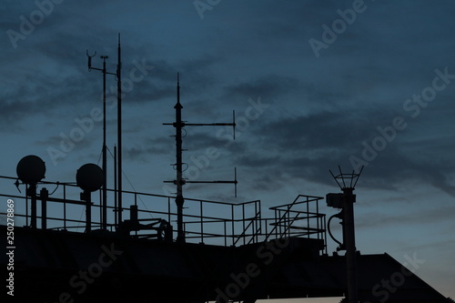 ビルの屋上の設備