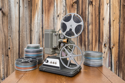 Vintage 8mm home movie proj...