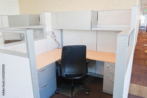 Empty Office Cubicle photo