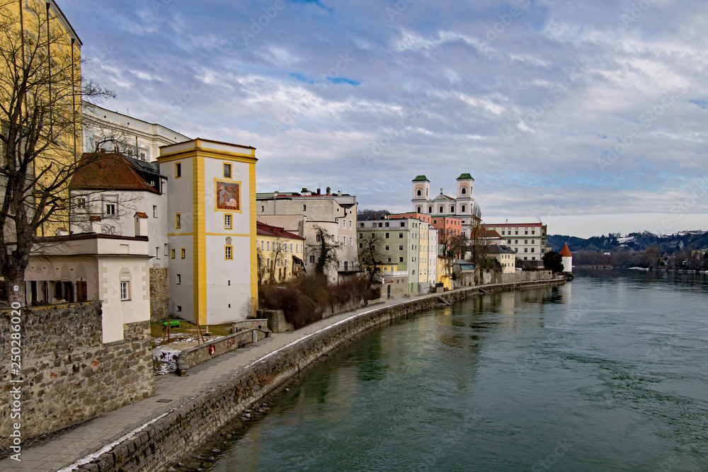 Blick über die Inn in Passau, Niederbayern, Bayern, Deutschland 