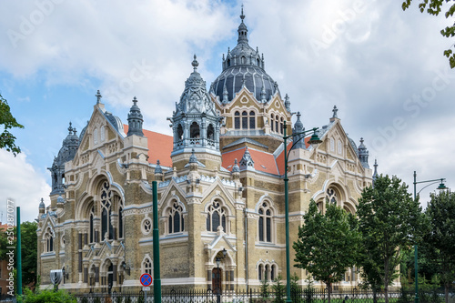 Obraz na płótnie Building a new synagogue.