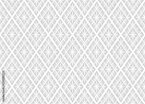 3d rendering. seamless modern soft light white square grid pattern wall background.