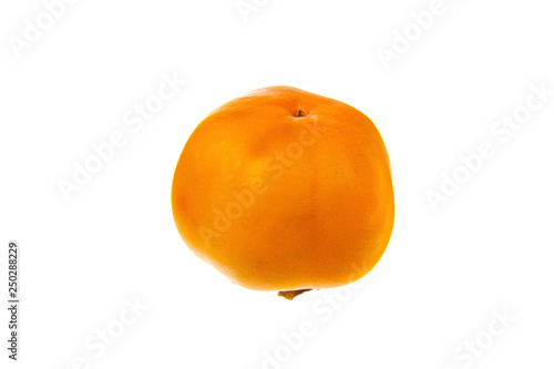 Single ripe persimmon