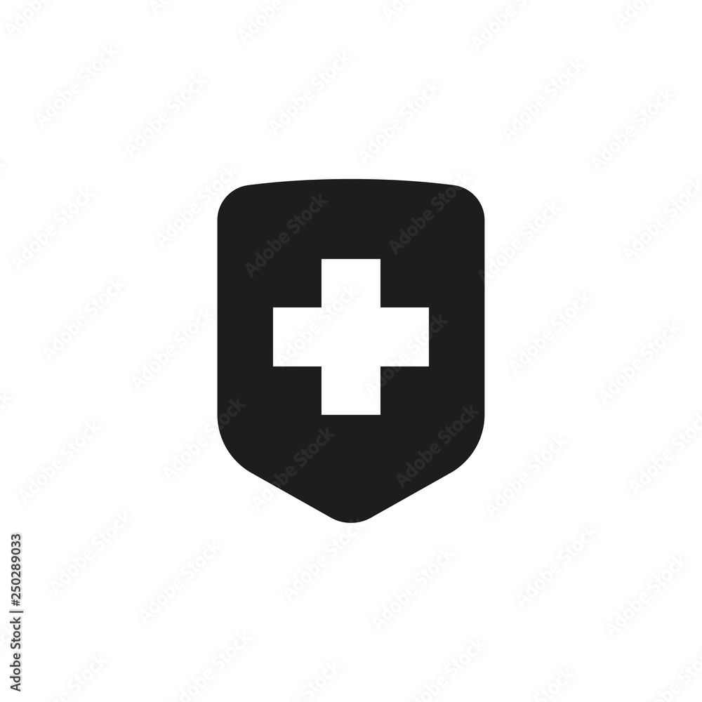 Immune system icon. Medical cross in the shield. Vector Immune system icon. Medical cross in the shield. Vector