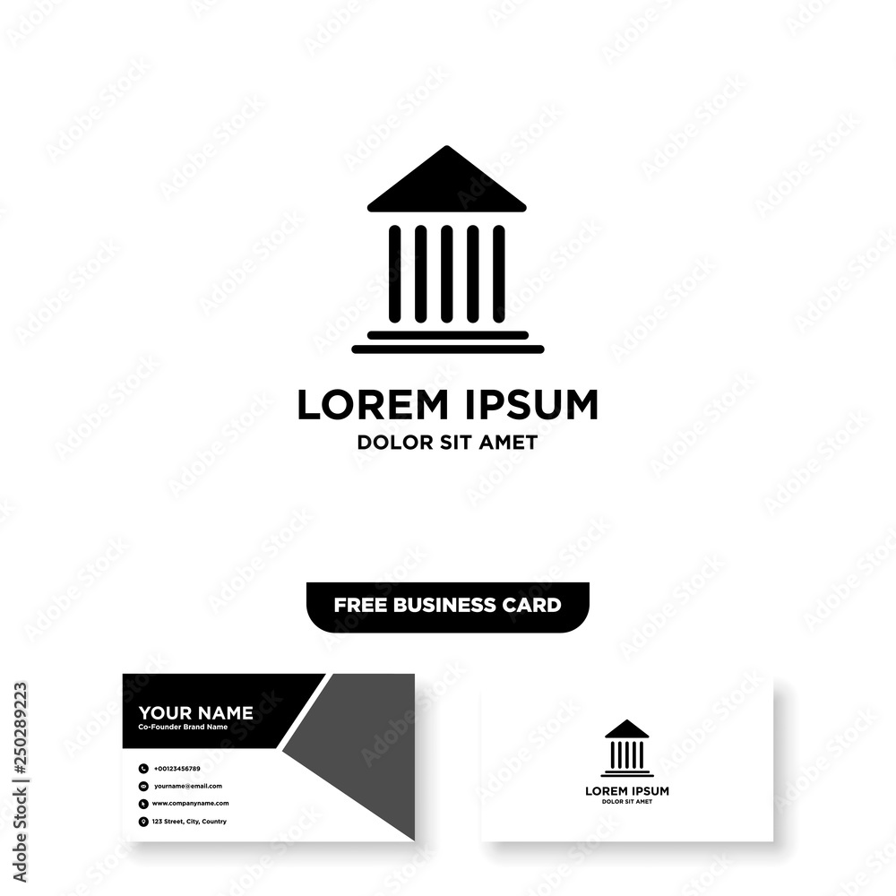Law Firm Logo - Vector, Free Bussines Card Mockup
