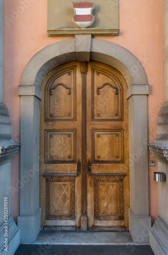 old door in Switzerland © S J Lievano