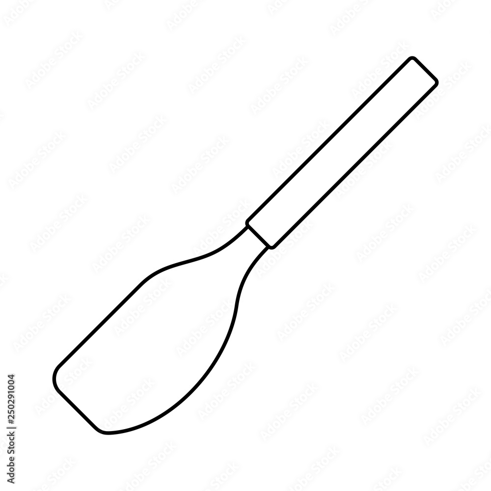 Kitchen paddle icon. isolated on white background Kitchen paddle icon. isolated on white background
