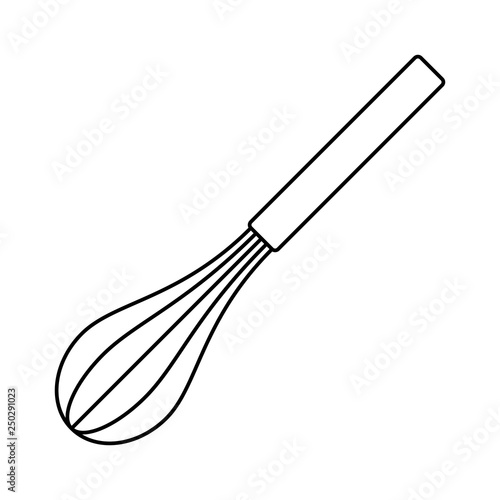 Kitchen whisk icon. isolated on white background