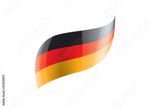 Germany flag, vector illustration on a white background