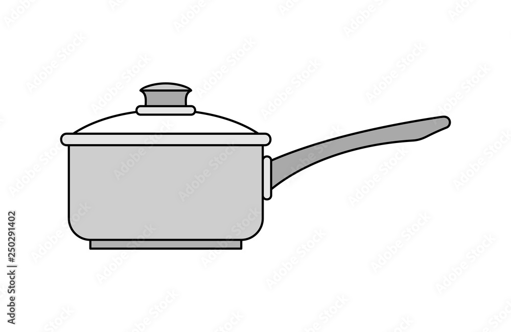 Saucepan icon. isolated on white background Saucepan icon. isolated on white background