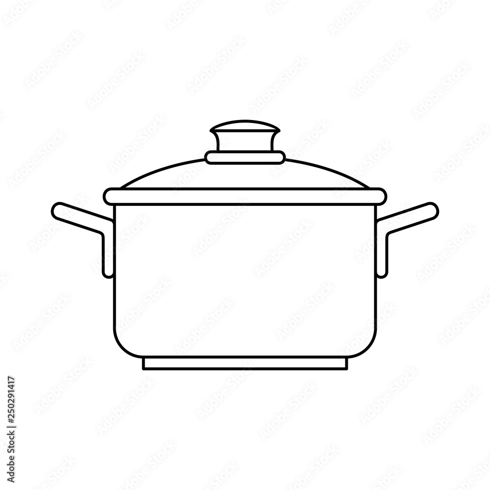 Saucepan icon. isolated on white background Saucepan icon. isolated on white background