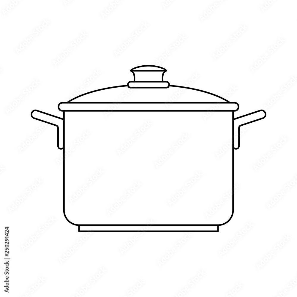 Saucepan icon. isolated on white background Saucepan icon. isolated on white background