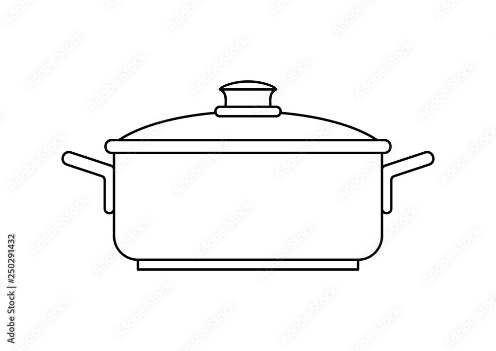 Saucepan icon. isolated on white background Saucepan icon. isolated on white background