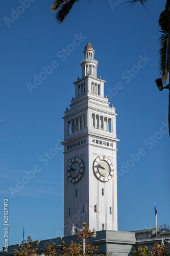 Tower in terminal for ferries that travel across the San Francisco Bay