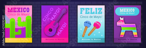 Cinco de Mayo Posters Set