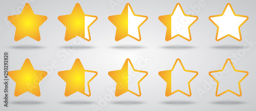 ÉTOILES DE SATISFACTION ORANGES