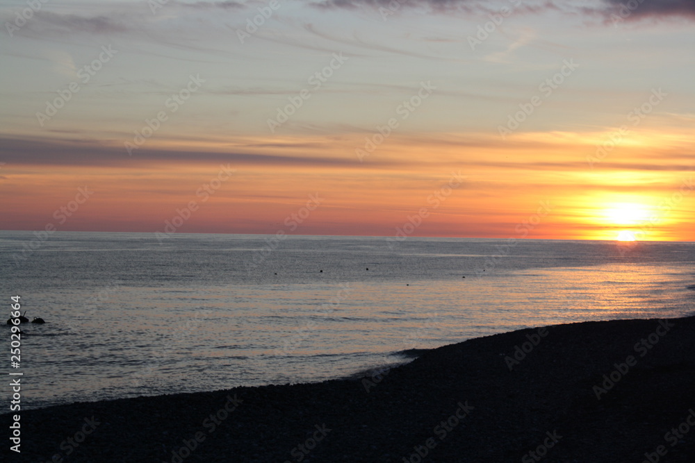 Obraz premium sunset on the beach