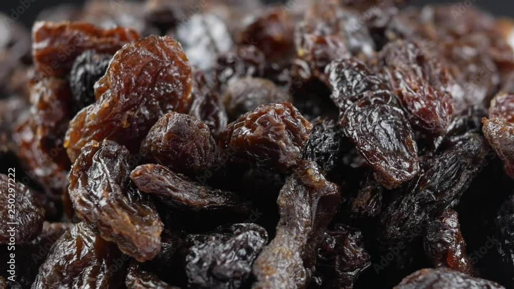 Dried raisins close up Dried raisins close up
