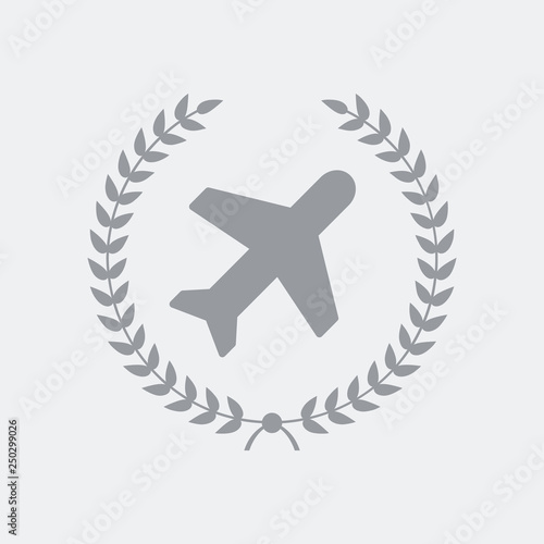 Luxury airline symbol icon