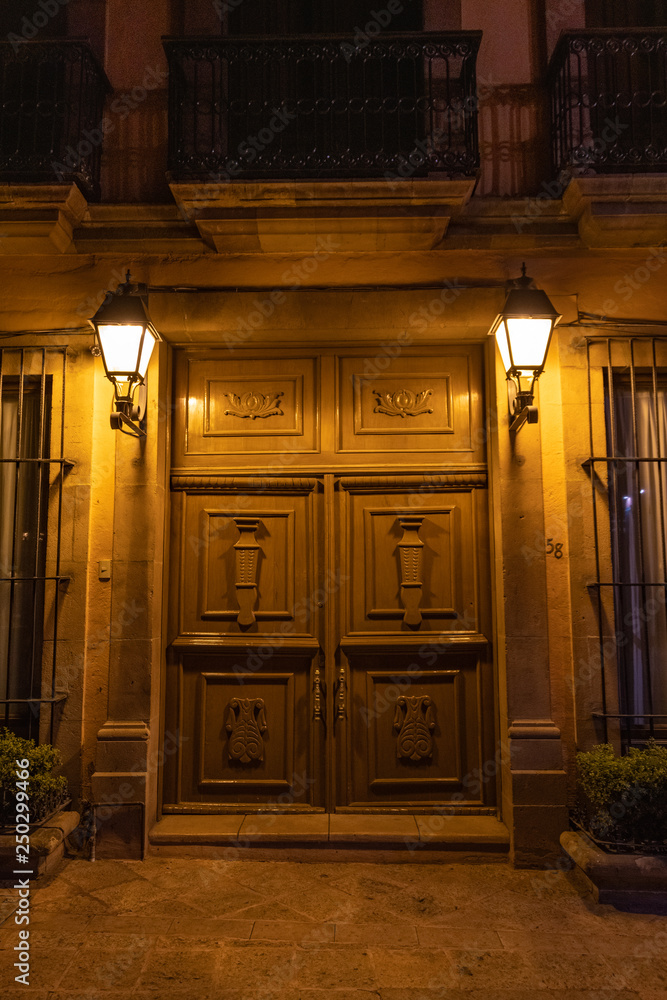 a door in Queretaro's historic Downtown take 2