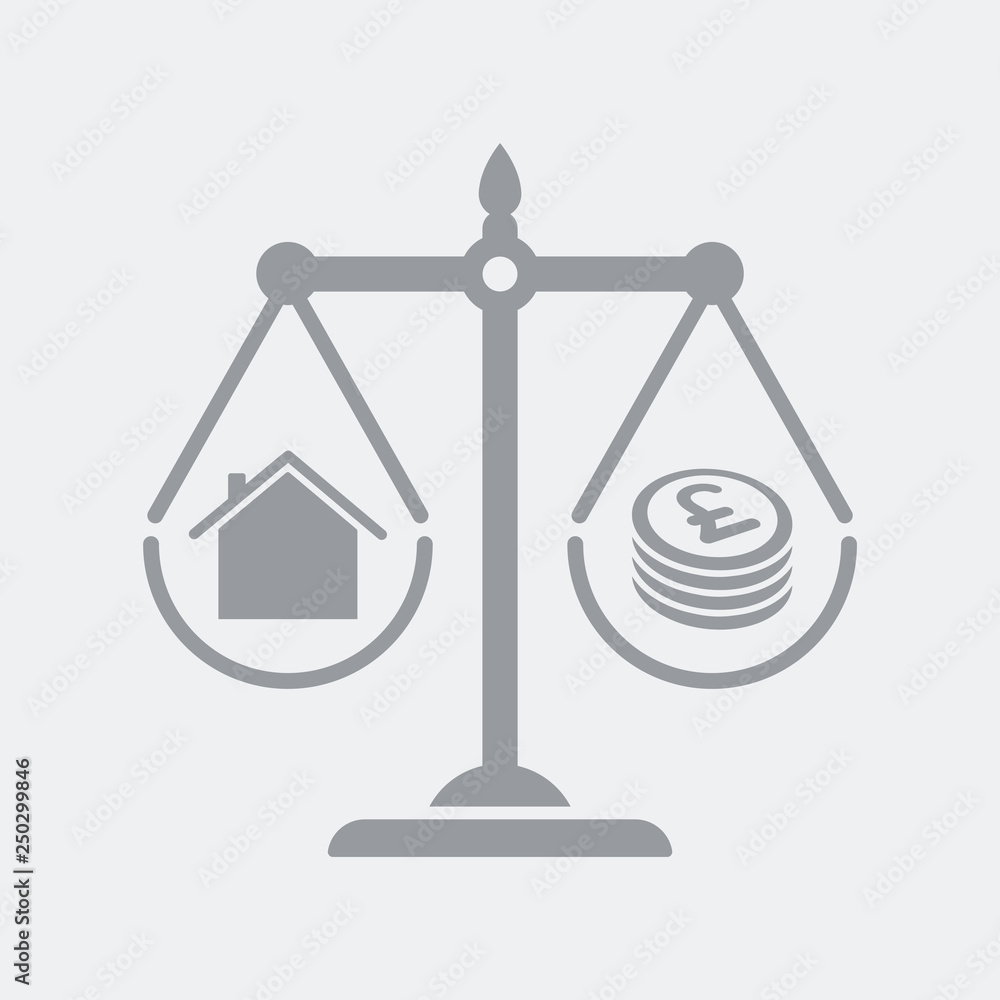 Scale that measures the difference between home and cost in Pounds Scale that measures the difference between home and cost in Pounds