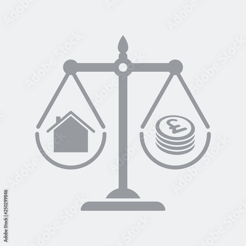 Scale that measures the difference between home and cost in Pounds