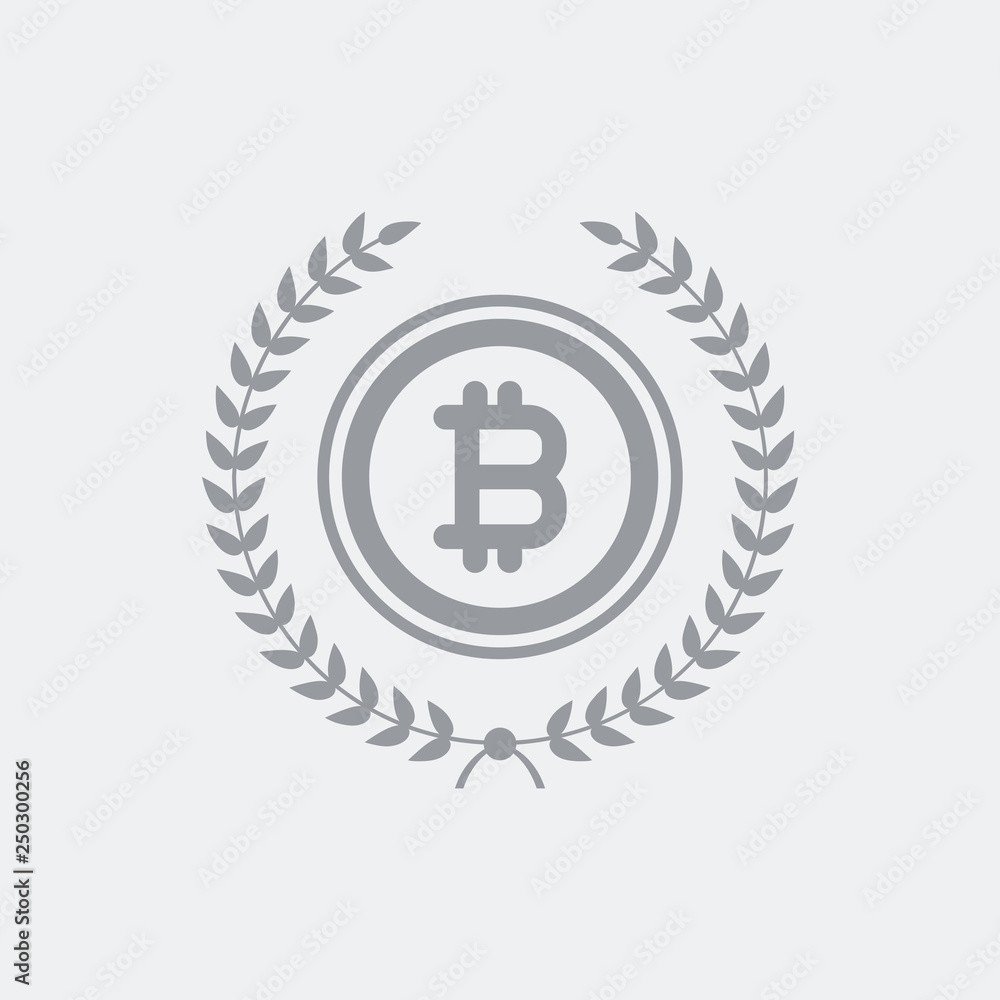 Certified bitcoin symbol icon Certified bitcoin symbol icon