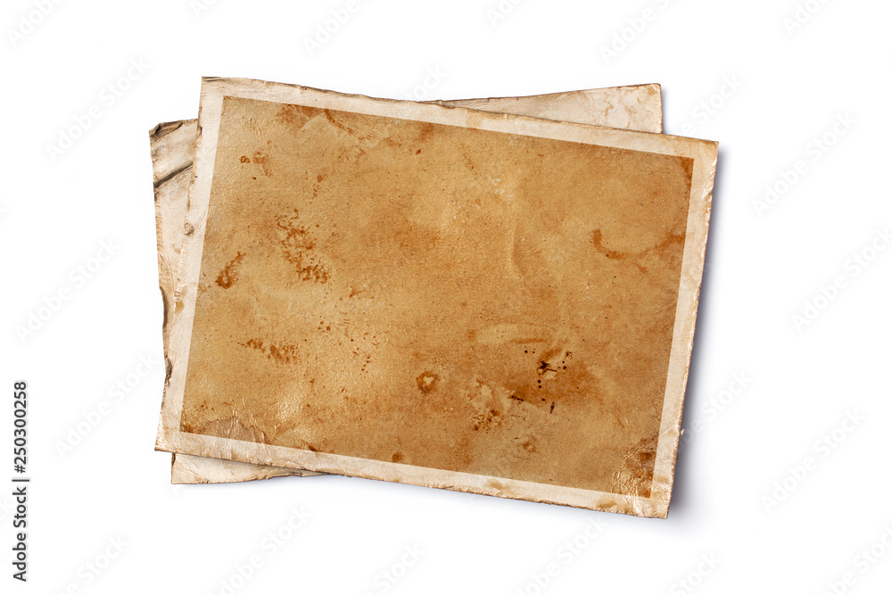 Blank old yellowed paper mockup for vintage photos or postcards Stock Photo  by ©viktoriya89 255354354