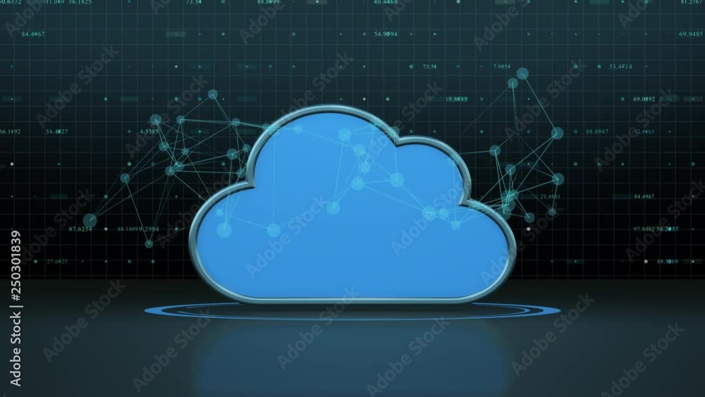 concept of cloud computing and online services (3d render) concept of cloud computing and online services (3d render)