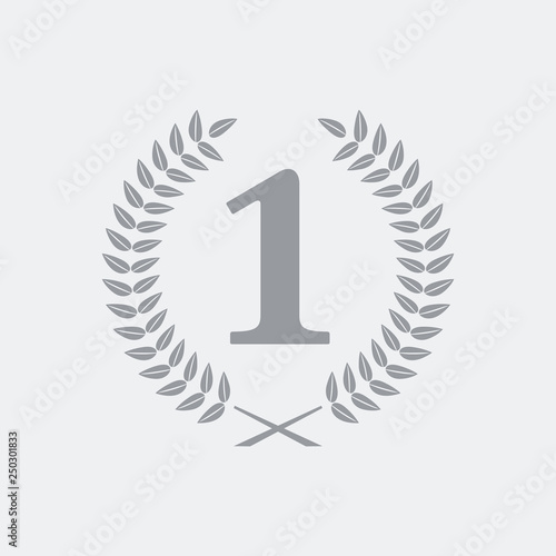 Number one laurel ribbon