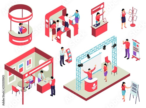 Trade Exhibition Isometric Set