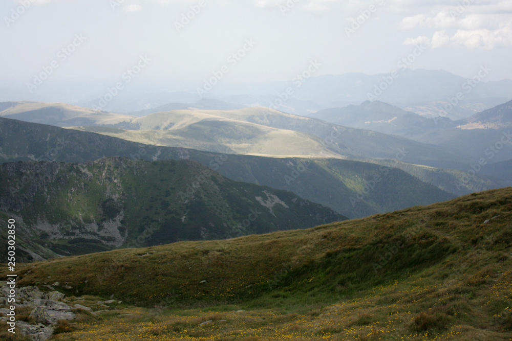 Pietrosul Rodnei Peak in the Carpathian Mountains, Romania.