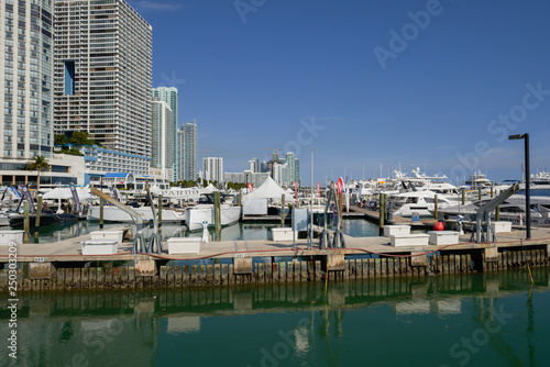Stock photo of the 2019 Miami International Boat Show