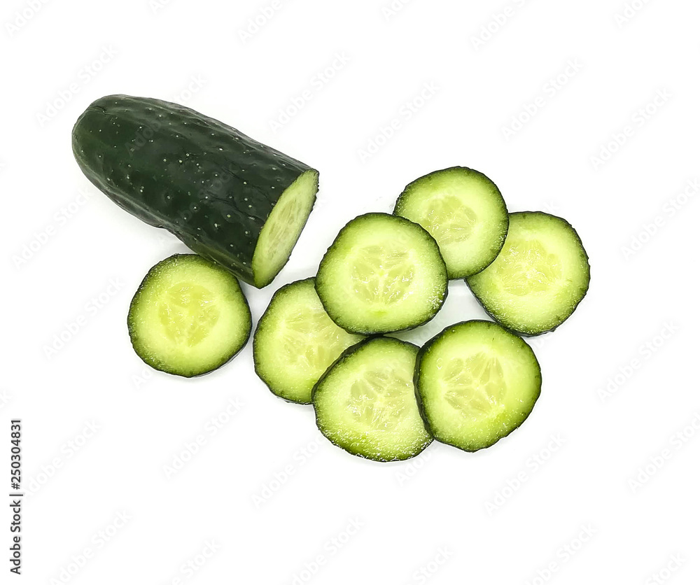 Sliced vegetables in composition Sliced vegetables in composition