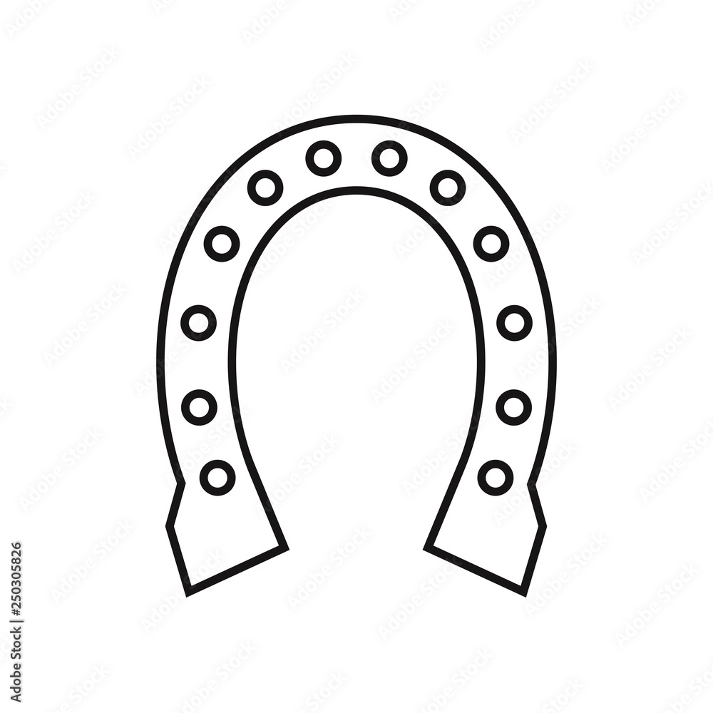 Horseshoe vector icon Horseshoe vector icon