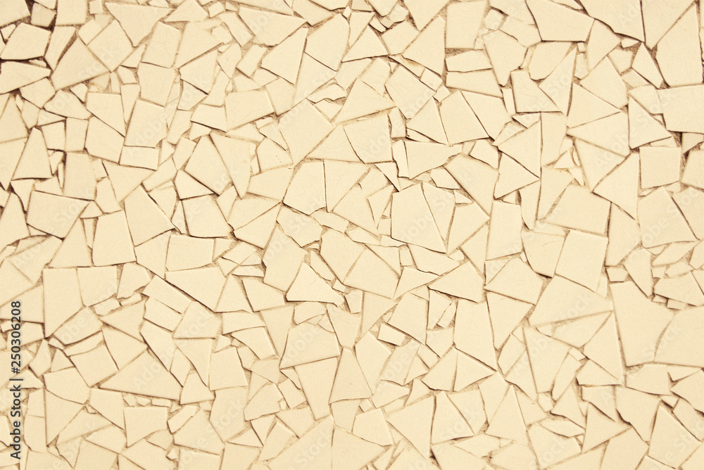 Modern beige mosaic wall background texture Modern beige mosaic wall background texture