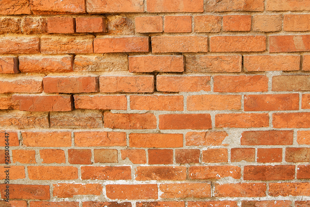 Old red brick wall background texture Old red brick wall background texture