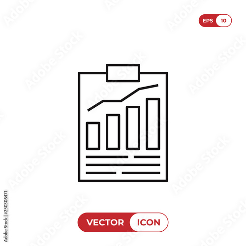 Result list vector icon