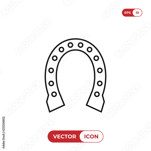 Horseshoe vector icon