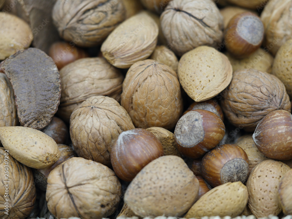 Detailed nuts mix Detailed nuts mix