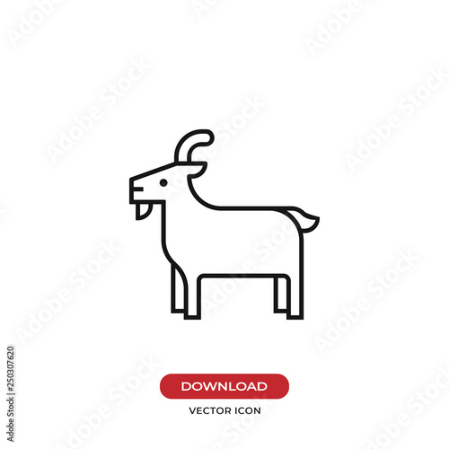 Goat vector icon