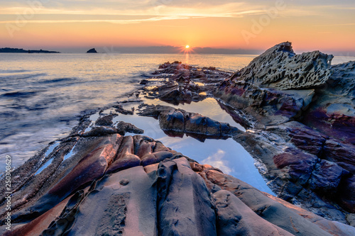 Photos Sunrise at the mediterranea sea (Cadaques, Alt Emporda, Catalonia,Spain)