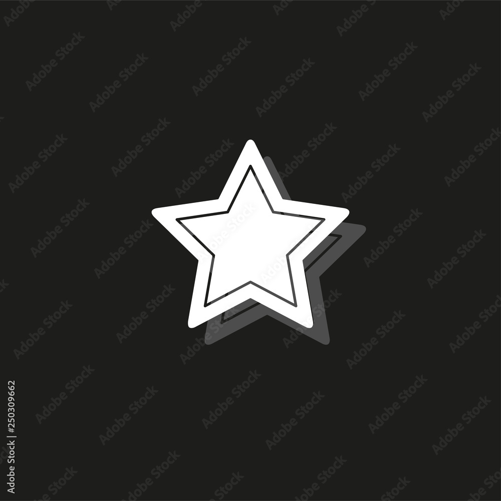 vector star symbol, rating or award shape, success icon vector star symbol, rating or award shape, success icon