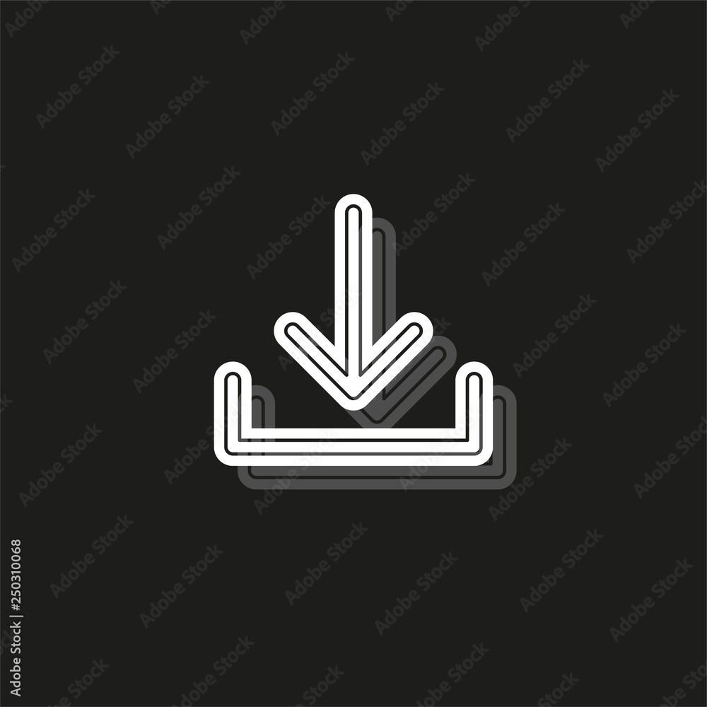 Vector Download symbol - app down load button Vector Download symbol - app down load button